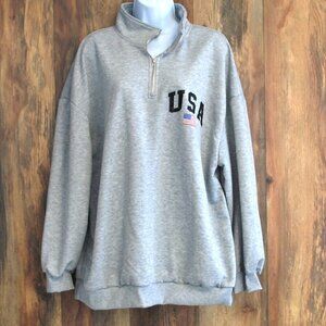 Shein Curve USE 1/4 Zip Sweatshirt Team USA 2XL Women's